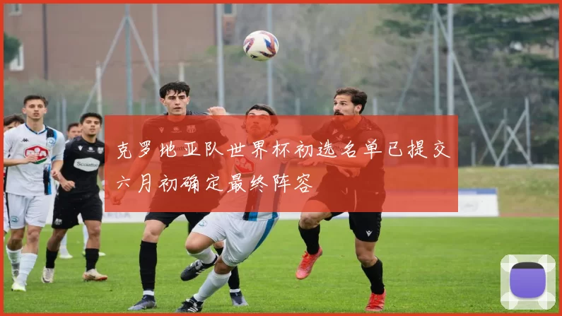 克罗地亚队世界杯初选名单已提交六月初确定最终阵容